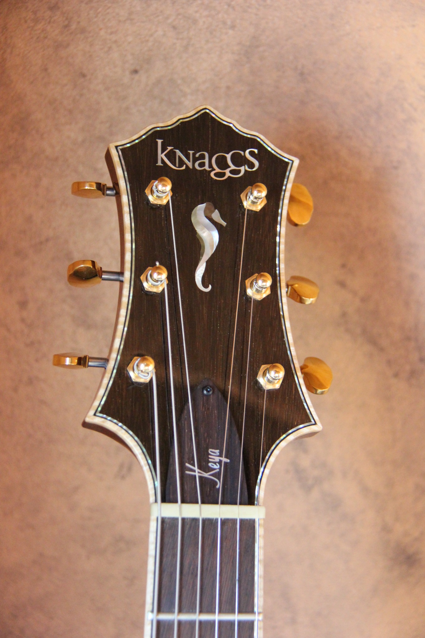 Knaggs Keya Tier 1 Serial #3 — headstock front